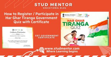 How to Register Participate in Har Ghar Tiranga Government Quiz with Certificate 2022