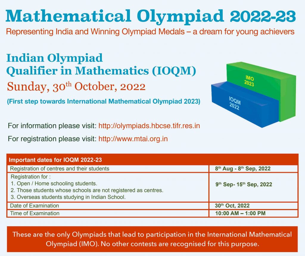 Mathematics Olympiad IOQM_Poster_2022-23