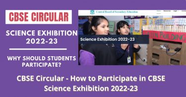 CBSE Circular - How to Participate in CBSE Science Exhibition 2022-23