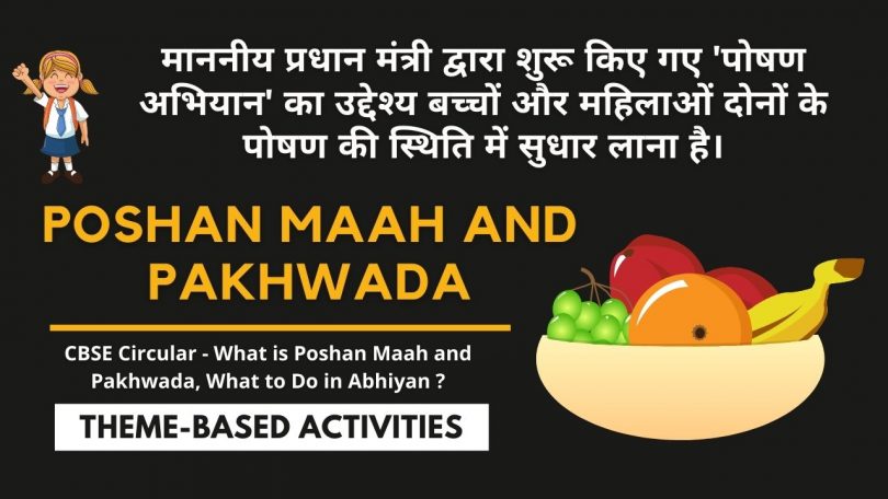 CBSE Circular - What is Poshan Maah and Pakhwada, What to Do in Abhiyan 2023-24