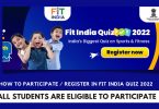 How to Participate Register in Fit India Quiz 2022