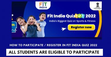 How to Participate Register in Fit India Quiz 2022