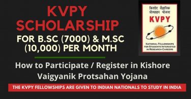 How to Participate Register in Kishore Vaigyanik Protsahan Yojana