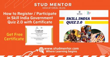 How to Register Participate in Skill India Government Quiz 2.0 with Certificate