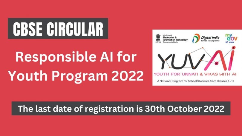CBSE Circular - Responsible AI for Youth Program 2022