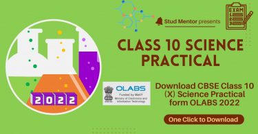 Download CBSE Class 10 (X) Science Practical form OLABS 2022