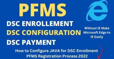 How to Configure JAVA for DSC Enrollment PFMS Registration Process 2022