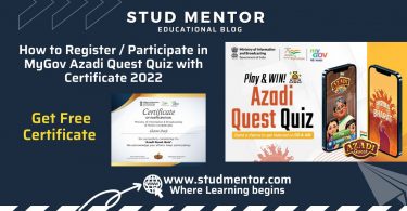 How to Register Participate in MyGov Azadi Quest Quiz with Certificate 2022