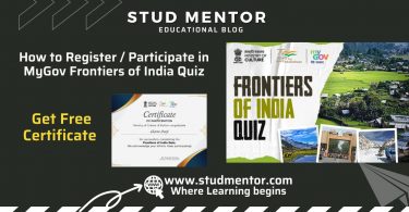 How to Register Participate in MyGov Frontiers of India Quiz