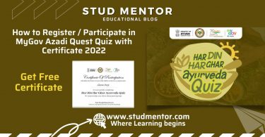 How to Register or Participate in Har Din Har Ghar Ayurveda Quiz 2022