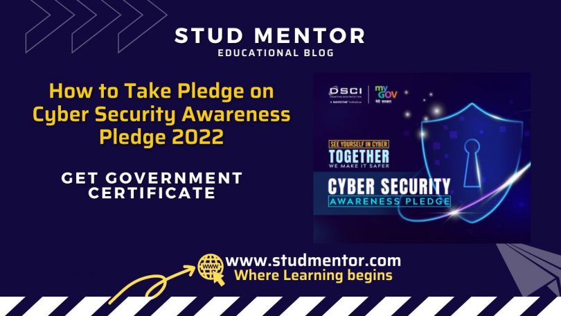 How to Take Pledge on Cyber Security Awareness Pledge 2022