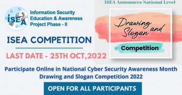 Participate Online in National Cyber Security Awareness Month Drawing and Slogan Competition 2022