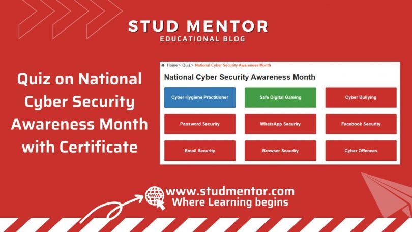 Quiz on National Cyber Security Awareness Month with Certificate