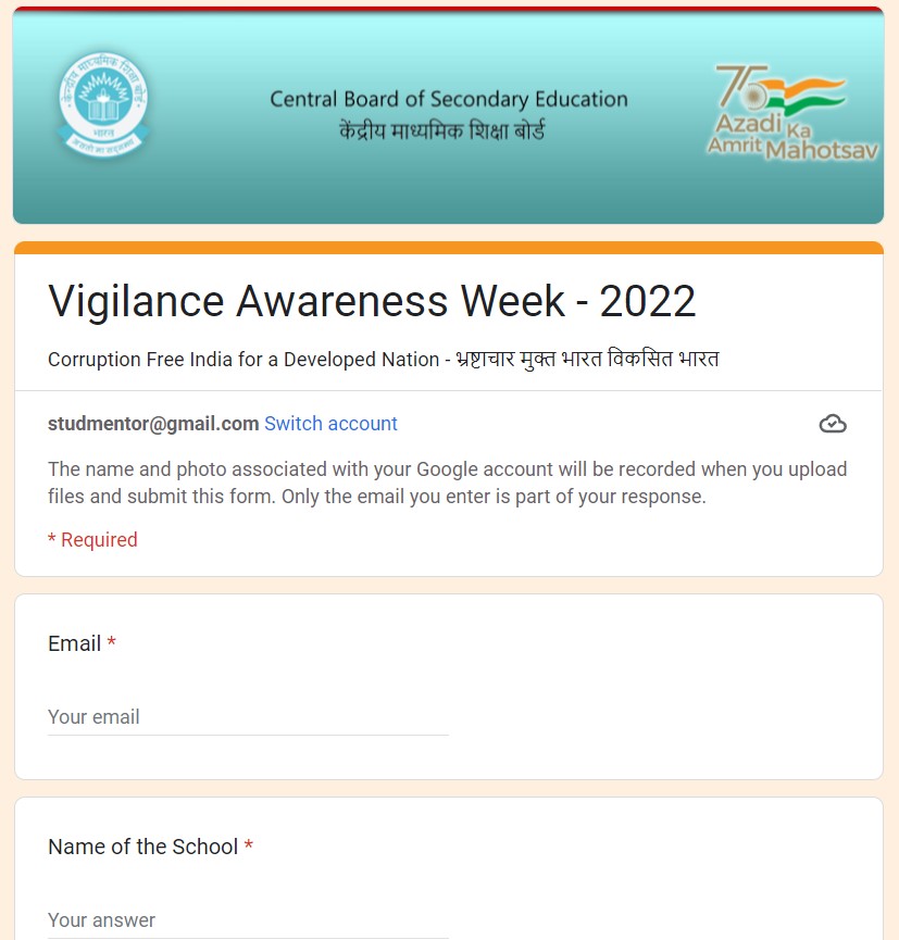 Vigilance awareness Week Report 2022