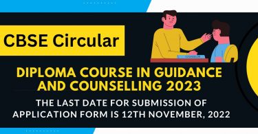 CBSE Circular - Diploma Course in Guidance and Counselling 2023