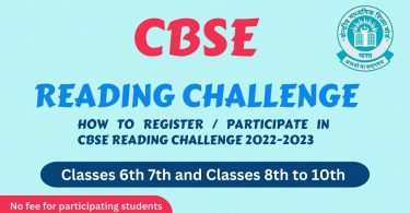 CBSE Circular - How to Register Participate in CBSE Reading Challenge 2022-2023-24