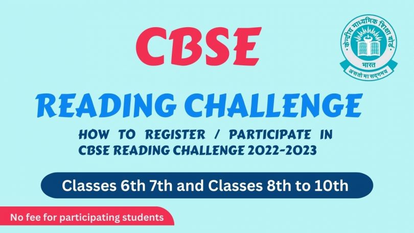 CBSE Circular - How to Register Participate in CBSE Reading Challenge 2022-2023-24
