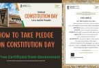 How to take Pledge Preamble in on Constitution Day with Certificate 2022