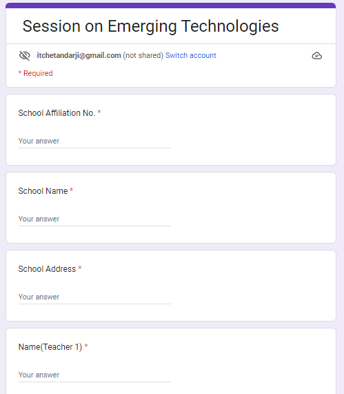 Session on Emerging Technologies