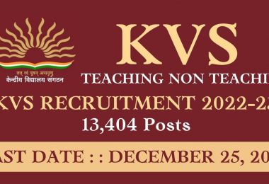 Apply Online KVS Recruitment 2022-23 Teaching Non Teaching 13,404 Posts