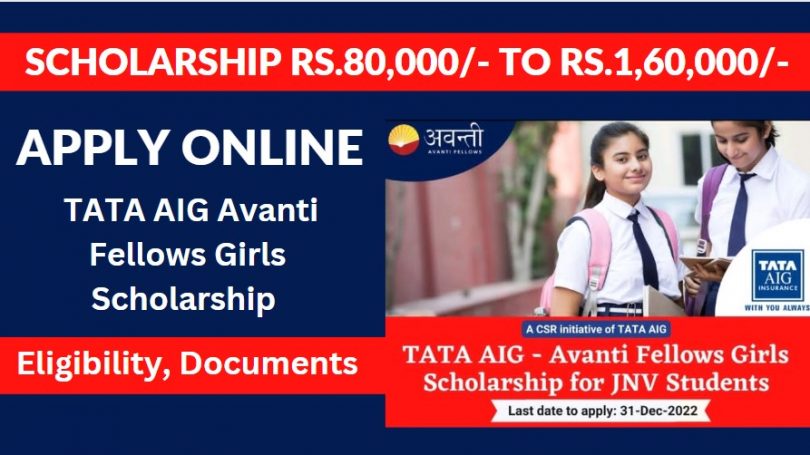 Apply Online in TATA AIG Avanti Fellows Girls Scholarship for JNV Students