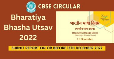 CBSE Circular - Bharatiya Bhasha Utsav 2022