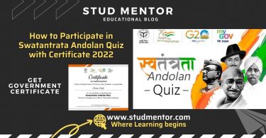 How to Participate in Swatantrata Andolan Quiz with Certificate 2022