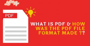 What is PDF & How was the PDF file format made  