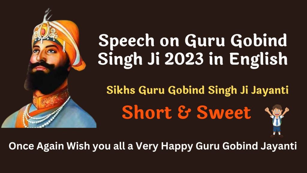 Speech on Guru Gobind Singh Jayanti
