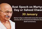 Best Speech on Martyrs Day or Saheed Diwas in English - 30 January