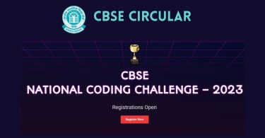 CBSE Circular - How to Participate in CBSE National Coding Challenge 2023