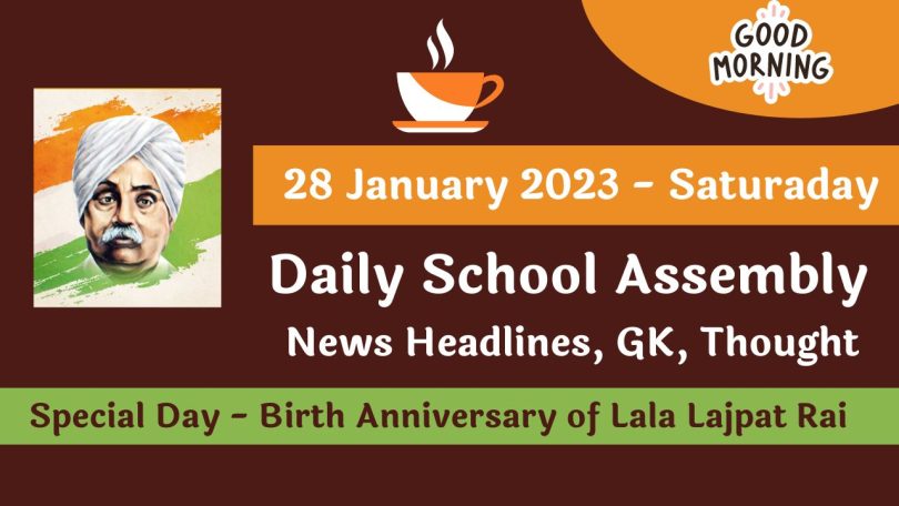 Daily School Assembly News Headlines for 28 January 2023