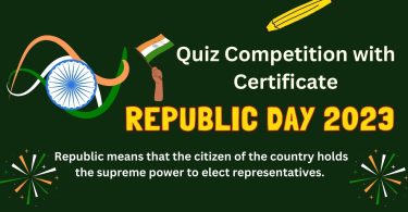 Quiz Competition with Certificate on Republic Day 26 January 2023
