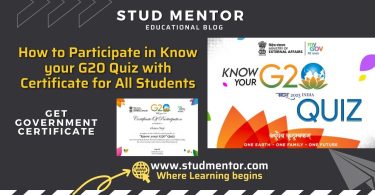 How to Participate in Know your G20 Quiz with Certificate for All Students