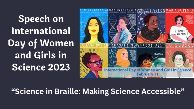 Speech on International Day of Women and Girls in Science 2023