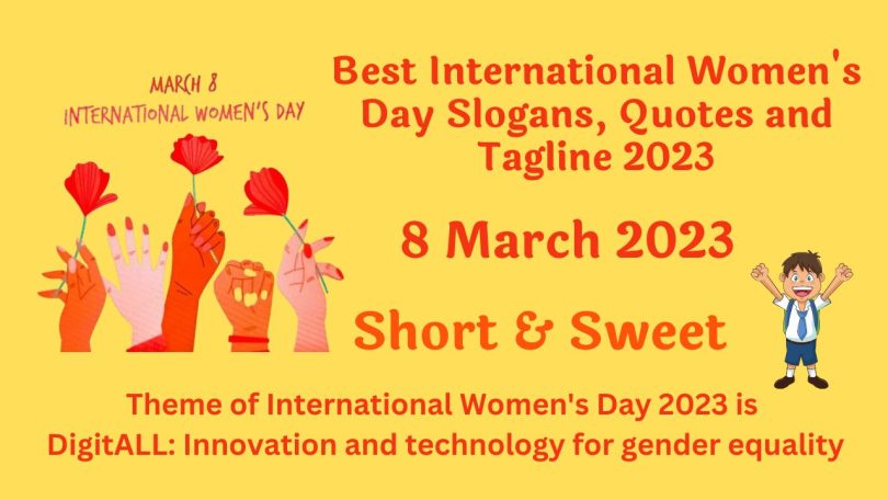 Best International Women's Day Slogans, Quotes and Tagline 2023