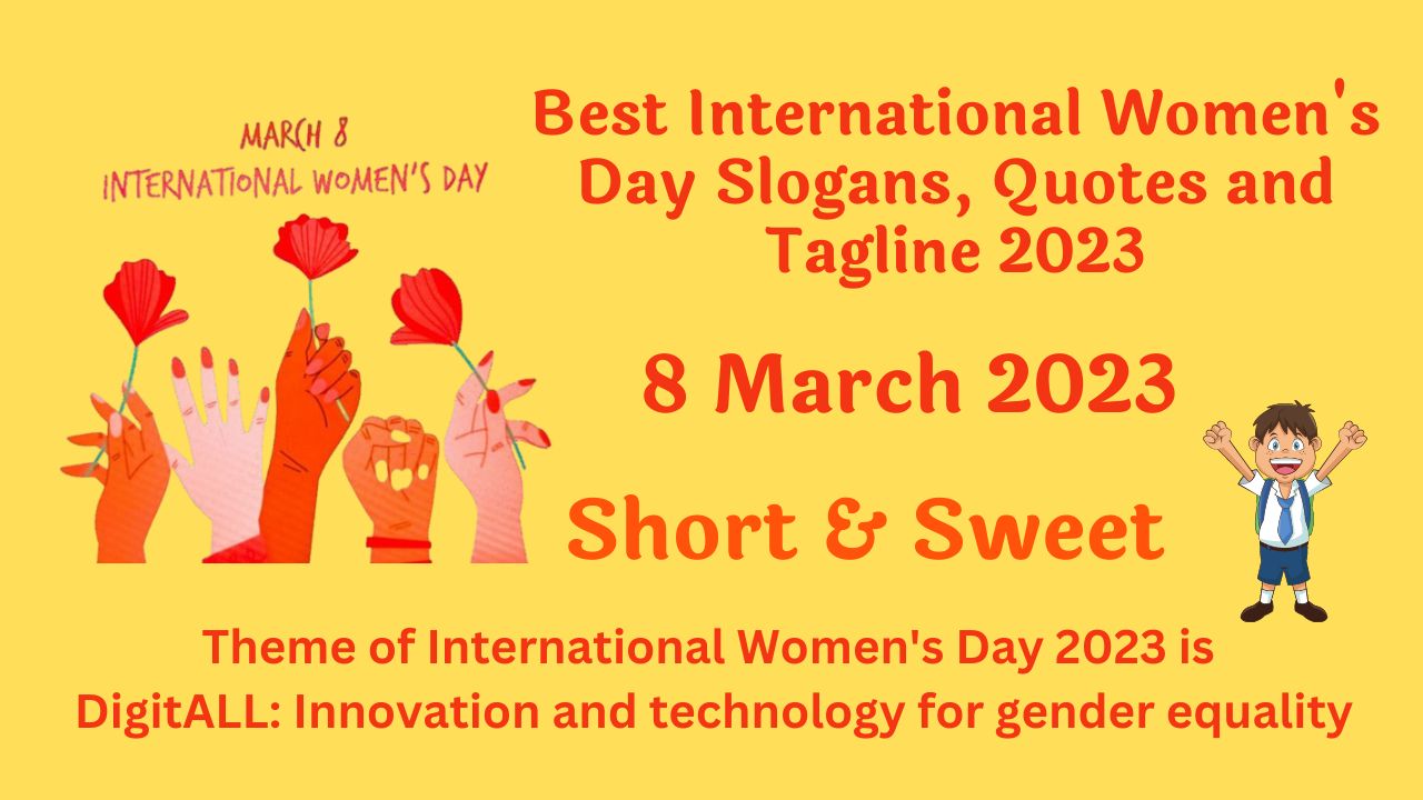 Best International Women's Day Slogans, Quotes and Tagline 2023