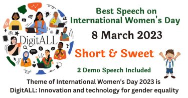 Best Speech on International Women's Day - 8 March 2023