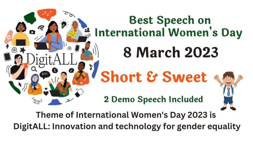 Best Speech on International Women's Day - 8 March 2023