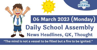 Daily School Assembly News Headlines for 06 March 2023