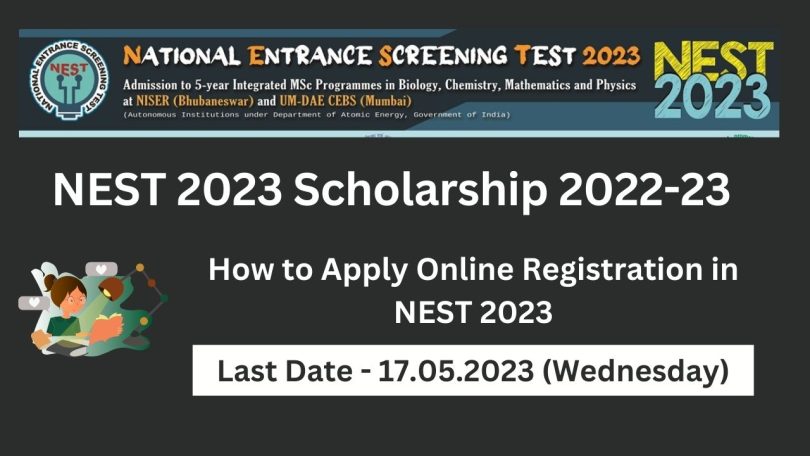 How to Apply Online Registration in NEST 2023