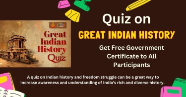 How to Participate in Great Indian History Government Quiz with Certificate 2023