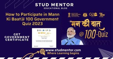 How to Participate in Mann Ki Baat@100 Government Quiz 2023