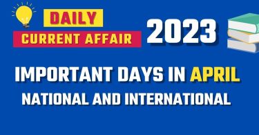 Important Days in April 2023 National and International Special List