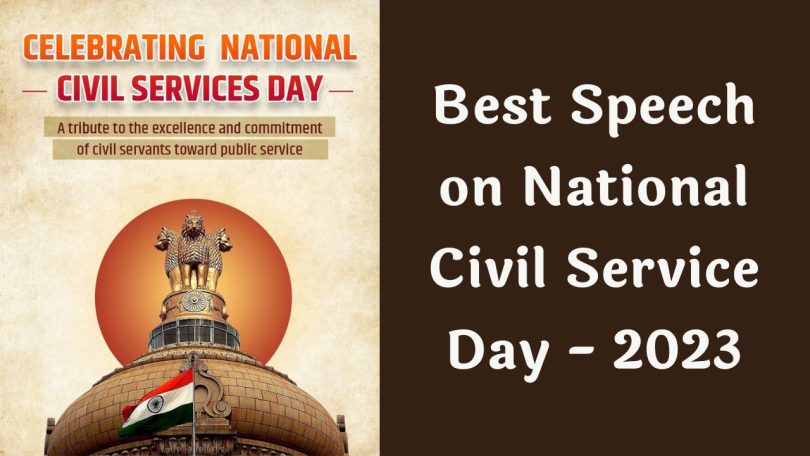 Best Speech on National Civil Service Day - 2023