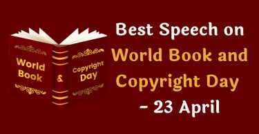 Best Speech on World Book and Copyright Day in English - 23 April 2023