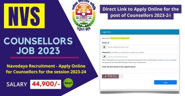 Navodaya Recruitment – Apply Online for Counsellors for the session 2023-24