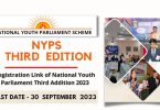 Registration Link of National Youth Parliament Third Edition 2023-24