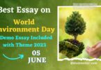 Best Essay on World Environment Day - 5 June 2023