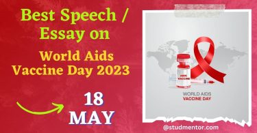 Best Speech Essay on World Aids Vaccine Day 2023 (18 May 2023)